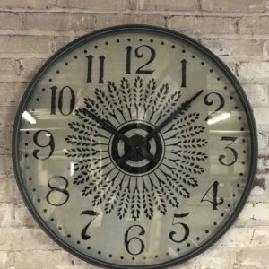 Large Metal Wall Clock