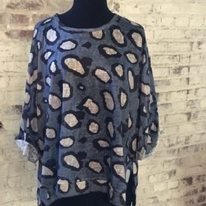 Umgee Plus Size Animal Print Top