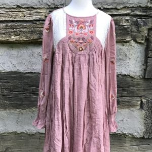 Umgee Blush Long Sleeve Dress