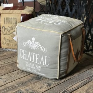 Square Canvas Poof