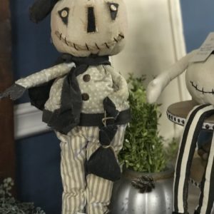 Standing Funny Face Pumpkin