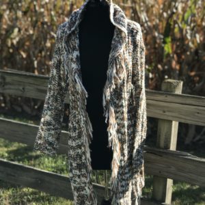 Hooded Long Fringed Sweater