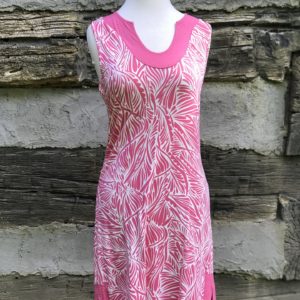 Pink And White Dress