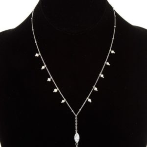 Freshwater Pearl Link Silver Necklace
