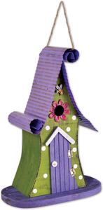 Purple /Green Birdhouse