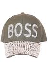 Boss Rhinestone Cap