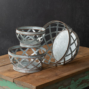 Metal Woven Baskets