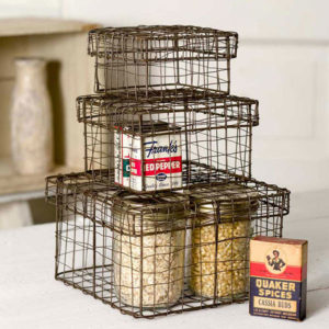 Nesting Wire Boxes Set