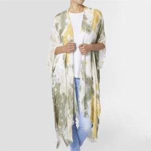 Bora Bora Ruana Olive And Mustard Mix