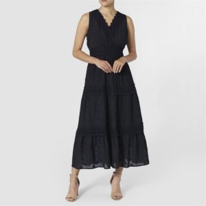 Stacie Tiered Chiffon Maxi Dress