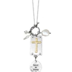 Rectangular Shape Cross Necklace