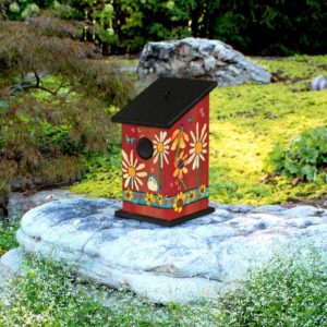 Daises and Sunflower Birdhouse