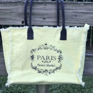 Paris Flower Market Vintage Addiction Tote