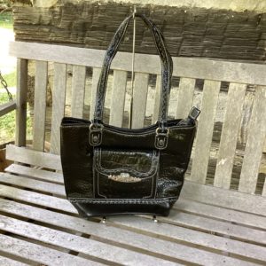 Black On Black Silver Accents Handbag