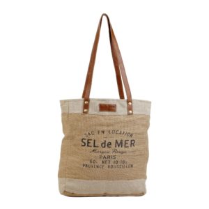 Go Green Organic Fabric Sel de Mer Market Bag