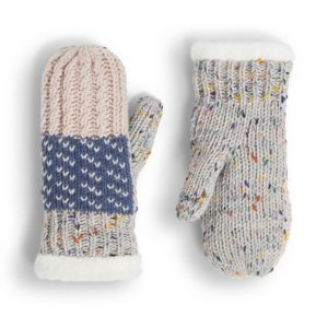 Coco + Carmen Blush/Navy Lumi Mittens