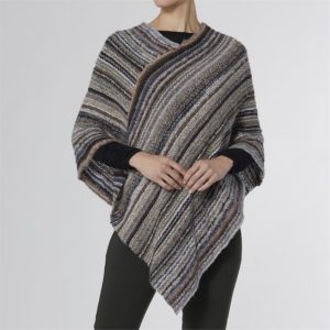 Coco + Carmen Cleveland Ombré Stripe Poncho